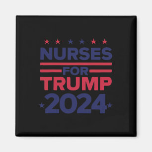 Voor Trump 2024 verpleegkundigen ondersteuning Tru Magneet