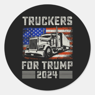 Voor Trump American Flag - Trump 2024  Ronde Sticker