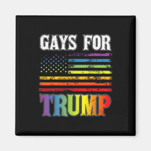 Voor Trump LHBT Pride Gay Rainbow Flag Stem Republ Magneet