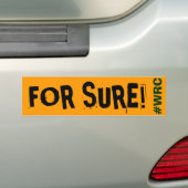 Voor Tuurlijke #WRC Bumpersticker (Op auto)