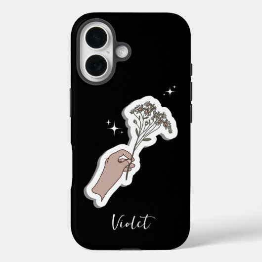 "Voor u" esthetische bloem illustratie Case-Mate iPhone Case (Achterkant)