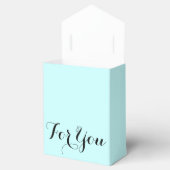 Voor u gunst cadeau blauw bedankdoosjes (Geopend)