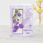 Voor u op Moederdag - Kaart (Gele Bloem)