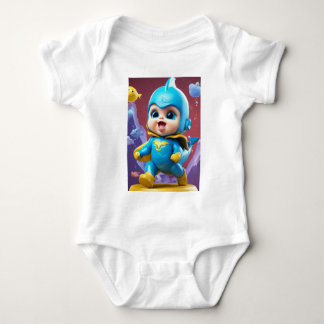 Voor uw baby romper snapsuit in het wit, hier is e