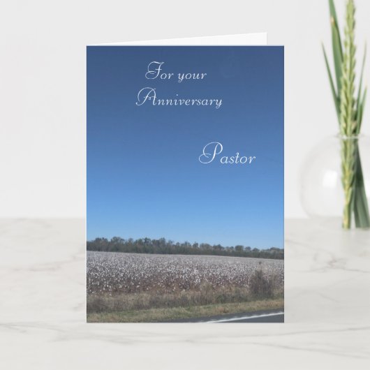 Voor uw Jubileum Pastor Kaart (Voorkant)