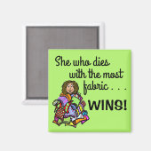 Voor uw Quilter Magneet (Voorkant / Achterkant)