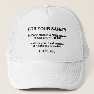 Voor uw veiligheid trucker pet