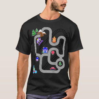 Voor Vaderdag Auto Trein Speelmat T-shirt