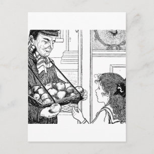 Voor verkoop bestemde appelen briefkaart