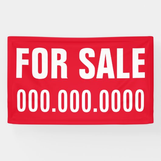 Voor verkoop spandoek (Horizontaal)