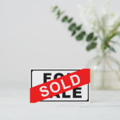 VOOR VERKOOP-/VERKOOPPERVLAKTE VISITEKAARTJE (Staand voorkant)