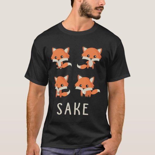 Voor vier Fox Sake T-Shirt Funny 4 Foxes gift (Voorkant)