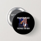 Voor vrede ronde button 5,7 cm (Voorkant /achterkant)