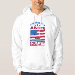 Voor vrijheid, rechtvaardigheid en gelijkheid hoodie