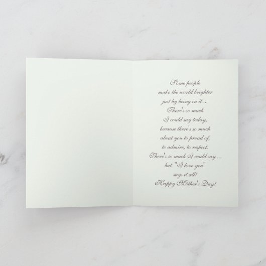 Voor vrouw op Moederdag. Vloerverf Kaart (Binnen)