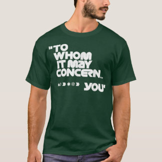 Voor wie het geld kan betreffen t-shirt
