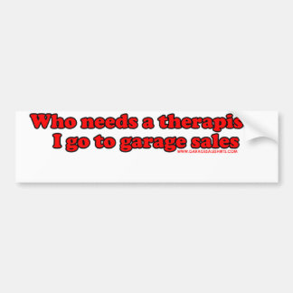 Voor wie zijn er therapiesymptomen T Bumpersticker