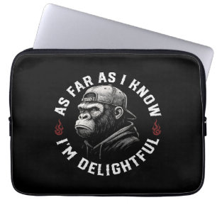 Voor zover ik weet ben ik een grappige aap laptop sleeve
