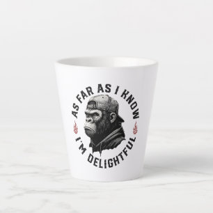 Voor zover ik weet ben ik een grappige aap latte mok