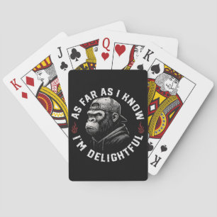 Voor zover ik weet ben ik een grappige aap pokerkaarten