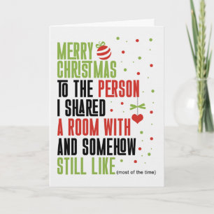 voor zus Funny Kerstmis Nog steeds leuk vinden Feestdagen Kaart