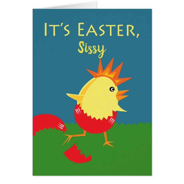 Voor zuster Custom Front Easter Get Crackin (Voorkant)