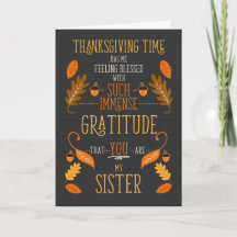 voor Zuster Thanksgiving Enorme Dankbaarheid voor 