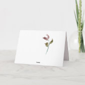 Voor Zuster Zentimental Poem  Roze Birthday Kaart (Achterkant)