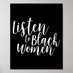 Voor zwarte vrouwen Intersectionele Bipoc Feminist Poster