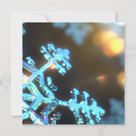 Vooraan-achter 3D Design "Silver" Snowflake Holida Kaart