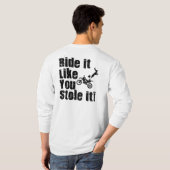 vooraan rijden t-shirt (Achterkant volledig)
