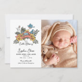 Vooraankondiging Baby Springtime Pasen Aankondiging (Voorkant)