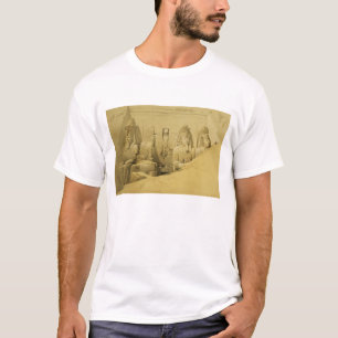 Vooraanzicht van de Grote Temperatuur boven Simbel T-shirt