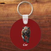 Vooraanzicht van een panter sleutelhanger (Voorkant)