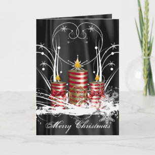 Vooraf bedrukte Kaart voor kerstkaarsen