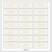 Vooraf geadresseerde Bruiloft Gast Mailing Label S (Vel)