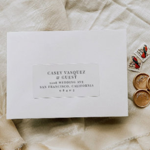 Vooraf geadresseerde Bruiloft Gast Mailing Label S