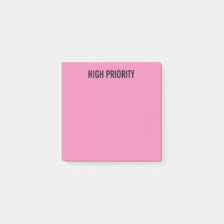 Vooraf gelabeld High Priority Pink Post-it® Notes