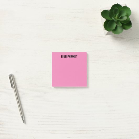 Vooraf gelabeld High Priority Pink Post-it® Notes (Kantoor)