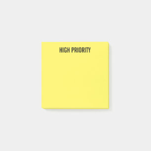 Vooraf gelabeld High Priority Yellow Post-it® Notes