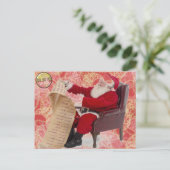 Vooraf gericht Santa Briefkaart (Staand voorkant)