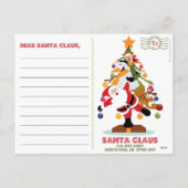 Vooraf gericht Santa Briefkaart (Achterkant)