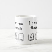 Vooraf ingestelde periodieke mok van de lijstnaam (Center)