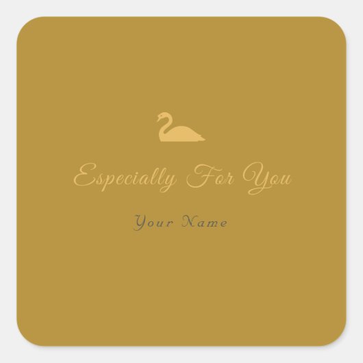 Vooral voor jou vierkante sticker (Voorkant)