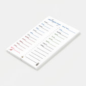 Voorbedrukte feedervogels Post-it Notes (Schuin)