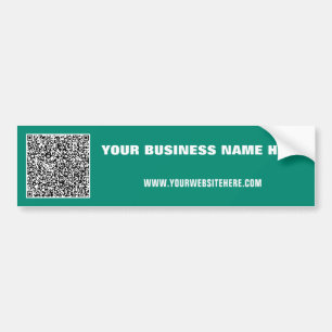 Voorbeeld aangepaste QR-code Business Bumpersticke Bumpersticker