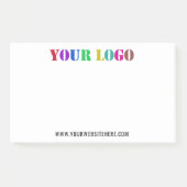 Voorbeeld aangepaste zakelijke Logo-Post-it® notes (Voorkant)