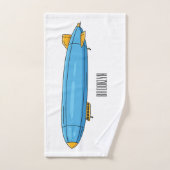 Voorbeeld cartoon van het luchtschip bad handdoek (Handdoek)