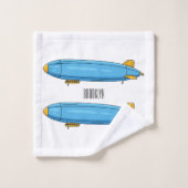 Voorbeeld cartoon van het luchtschip bad handdoek (Wasdoekje)
