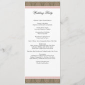 Voorbeeld Huwelijksprogramma (alleen met sjabloont Programma (Achterkant)